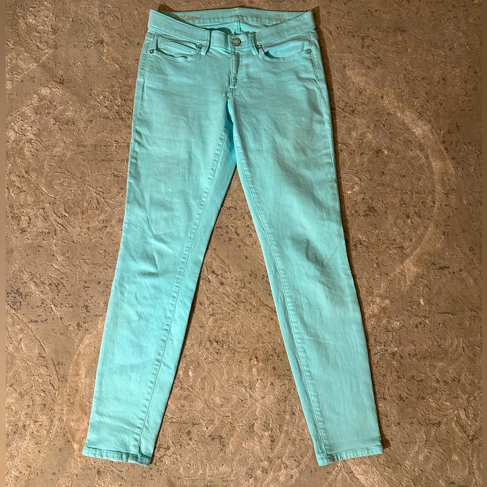 Lilly Pulitzer Jeans South Ocean Skinny sz 6